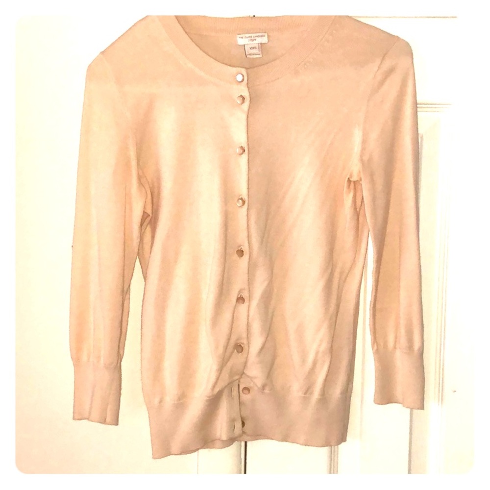 JCREW Fitted Cotton Cardigan Sweater